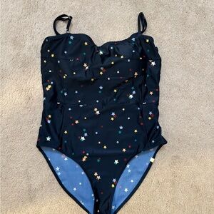 Summersalt Starry One Piece Swimsuit - Blue with Multicolor Stars